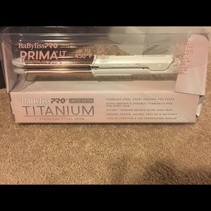 Babybliss pro Titanium 1” stainless Steel Iron